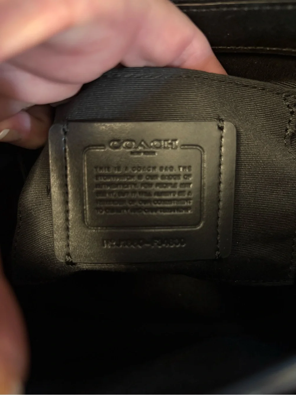 Coach Black Leather Mini Satchel with Turn-Lock